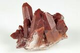 2.1" Natural Red Quartz Crystal Cluster - Morocco - #199071-1